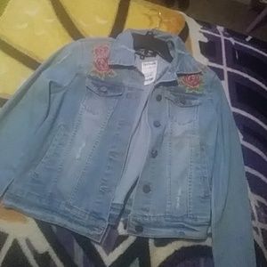 JouJou Rose Denim Jacket